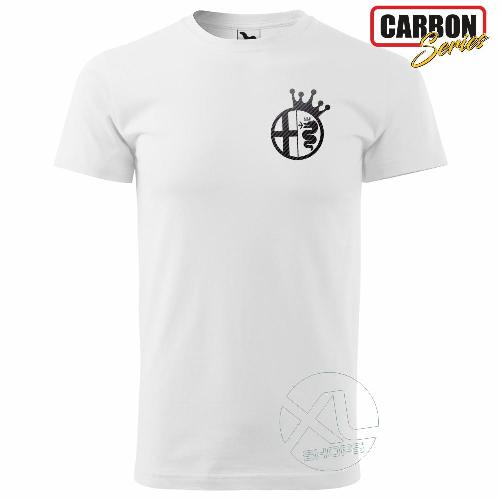 ALFA ROMEO ALFA KING carbon logo Herren T-Shirt ALFA ROMEO