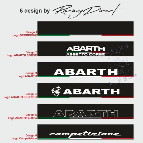 Pare-soleil FIAT ABARTH 6 design avec bande tricolore FIAT ABARTH