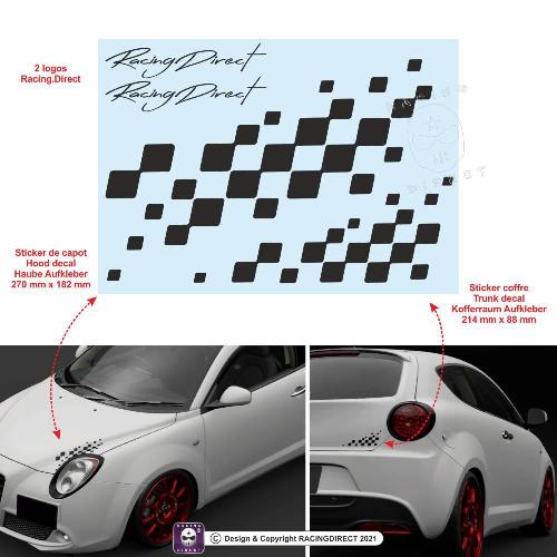 ALFA ROMEO Chequered flag sticker decal ALFA ROMEO