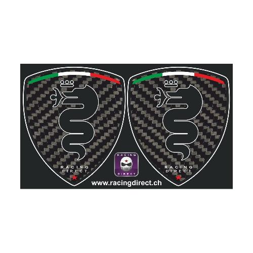 2 sticker dragon ALFA ROMEO Carbon Look ALFA ROMEO