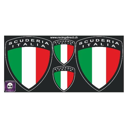 SCUDERIA ITALIA Set von 3 Aufklebern für ALFA ROMEO ALFA ROMEO