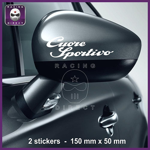 CUORE SPORTIVO sticker decal 150 mm ALFA ROMEO