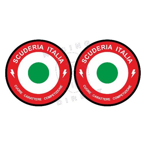 2 SCUDERIA ITALIA stickers for FIAT ABARTH FIAT ABARTH