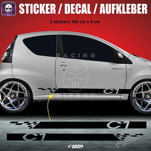 C1 side skirt sticker decal 160 cm CITROEN