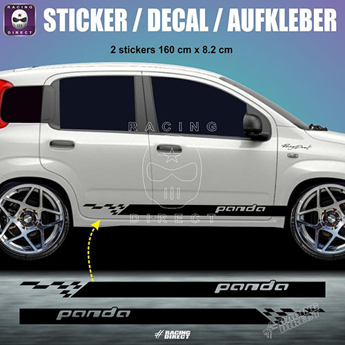 Panda side skirt sticker decal FIAT ABARTH