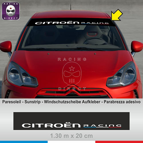 CITROEN RACING TRICOLOR Windshiel decal  CITROEN