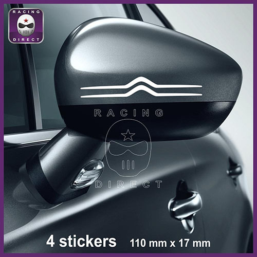 4 stickers CITROEN DESIGN 110 mm CITROEN