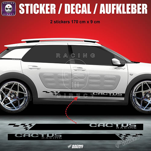 CACTUS side skirt sticker decal 170 cm CITROEN