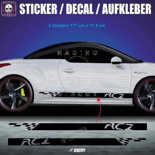 RCZ side skirt sticker decal 177 cm PEUGEOT