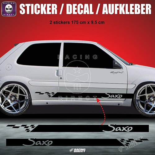 SAXO side skirt sticker decal 175 cm CITROEN