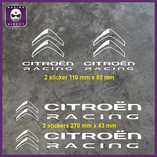 4 CITROEN RACING sticker decal CITROEN