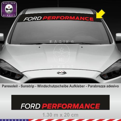 Parabrezza adesivo FORD PERFORMANCE tricolore FORD