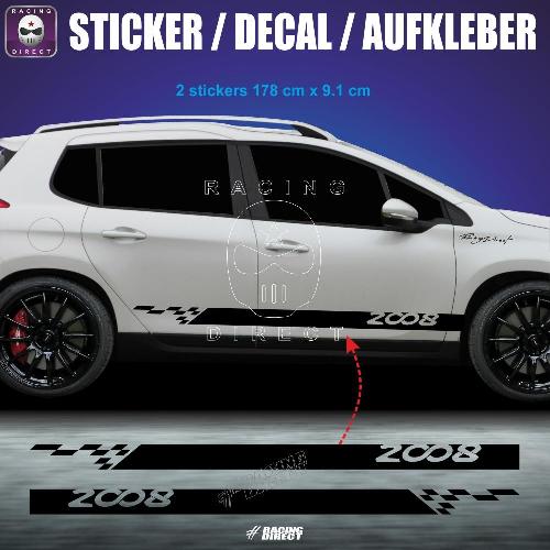 PEUGEOT 2008 side skirt sticker decaL PEUGEOT