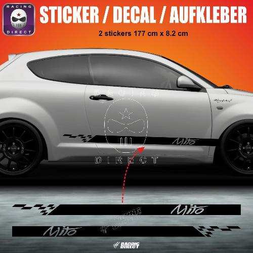 ALFA ROMEO MITO side skirt sticker decal 177 cm ALFA ROMEO