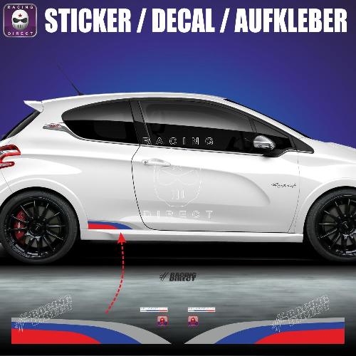 PEUGEOT SPORT 20's  side skirt sticker decal PEUGEOT