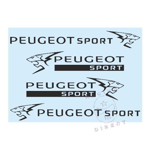 PEUGEOT SPORT DESIGN pack 4 stickers PEUGEOT