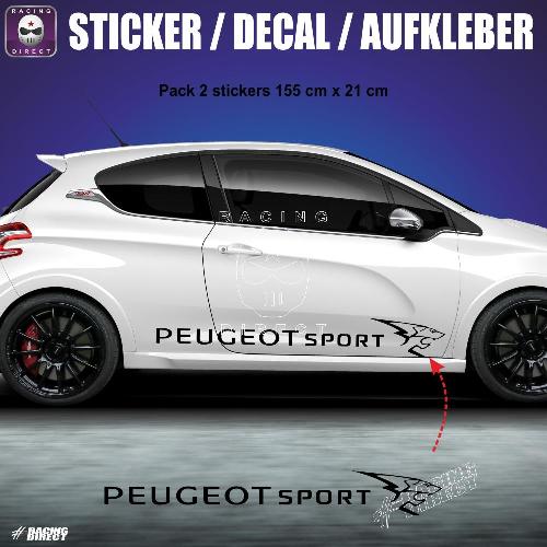 PEUGEOT SPORT DESIGN pack 2 Aufkleber 155 cm PEUGEOT