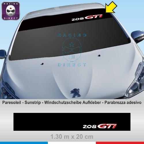 PEUGEOT 208 GTI Windshield decal  PEUGEOT