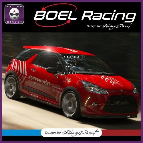  Grafica adesivi completa dell'auto CITROEN BOEL RACING CITROEN