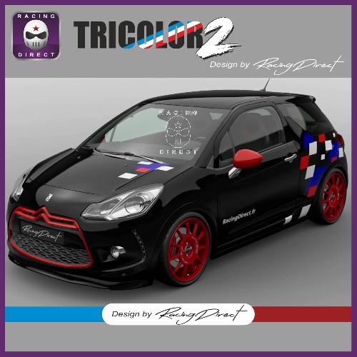  TRICOLOR 2 grafica adesivi completa dell'auto CITROEN CITROEN