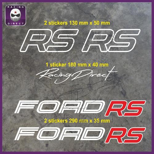 FORD RS 29 cm sticker decal (5 stickers) FORD