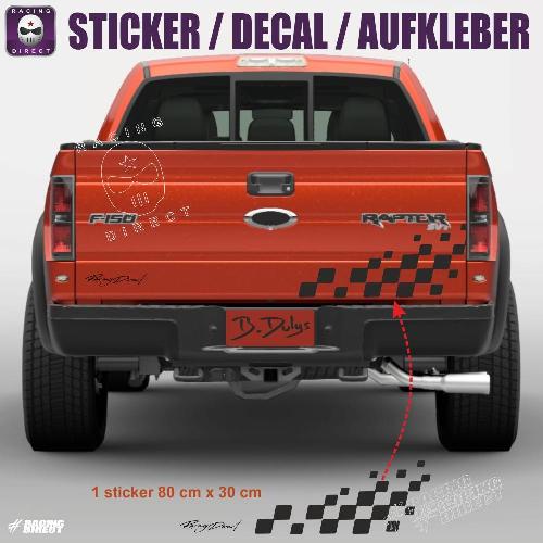 FORD RANGER 1 Aufklebers Schachbrettmuster 80cm FORD