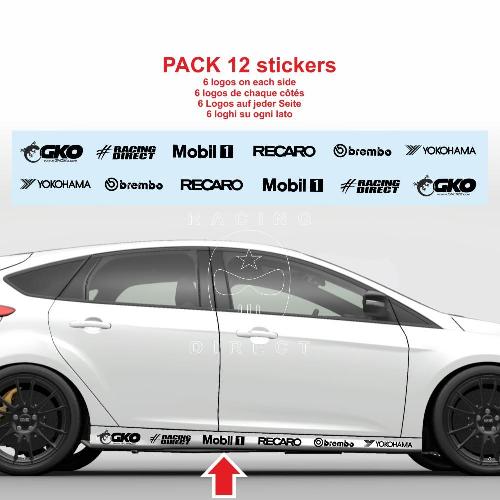 12 RACING LOGO sticker decal RACING DIRECT