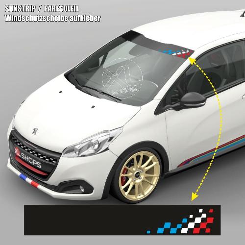 PEUGEOT SPORT sunstripe windshield decal 