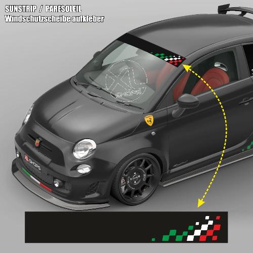 FIAT ABARTH Windschutzscheibe aufkleber 