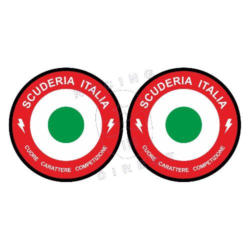 2 SCUDERIA ITALIA Aufkleber für ALFA ROMEO ALFA ROMEO