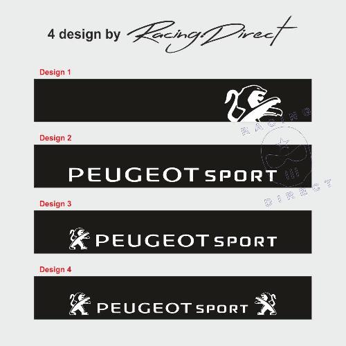 PEUGEOT SPORT sunstripe windshield decal 4 design from 2010 to 2018 PEUGEOT
