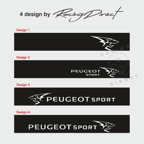 PEUGEOT SPORT sunstripe windshield decal 4 design from 2018 to 2021 PEUGEOT