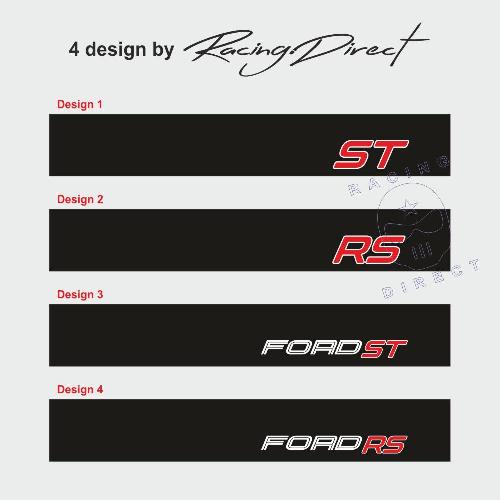 FORD RS und FORD ST  Windschutzscheibe aufkleber 4 design FORD RACING