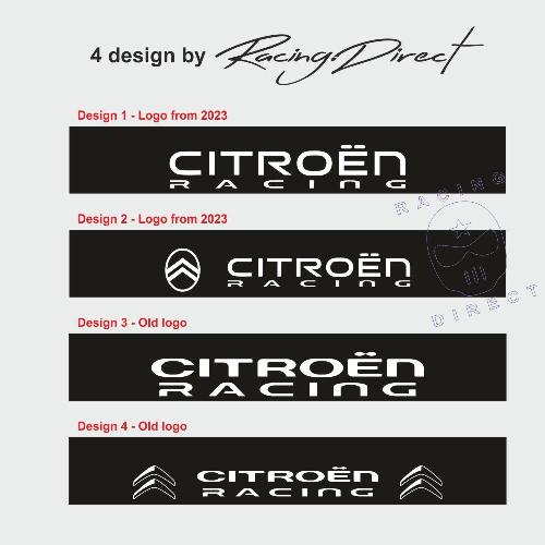 CITROEN RACING sunstripe windshield decal 4 design CITROEN