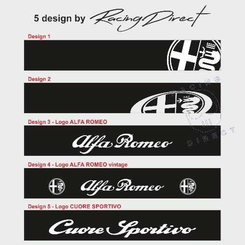 ALFA ROMEO sunstripe windshield decal 5 design ALFA ROMEO